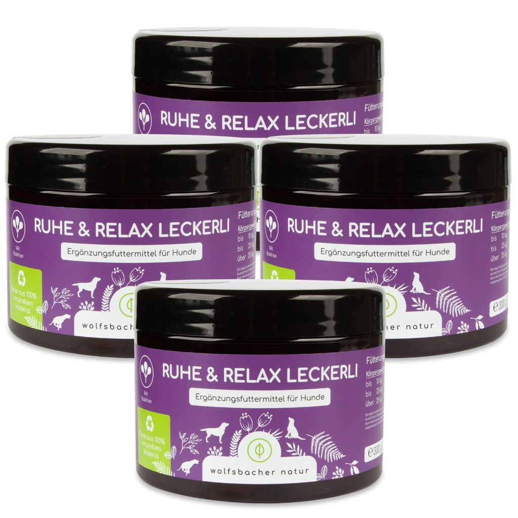 4er Sparset Ruhe & Relax Leckerli für Hunde - Wolfsbacher Natur - empact brands - 