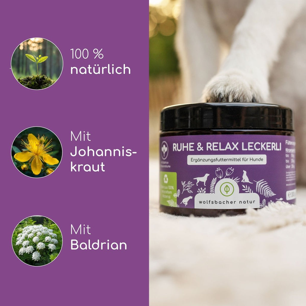 4er Sparset Ruhe & Relax Leckerli für Hunde - Wolfsbacher Natur - empact brands - 