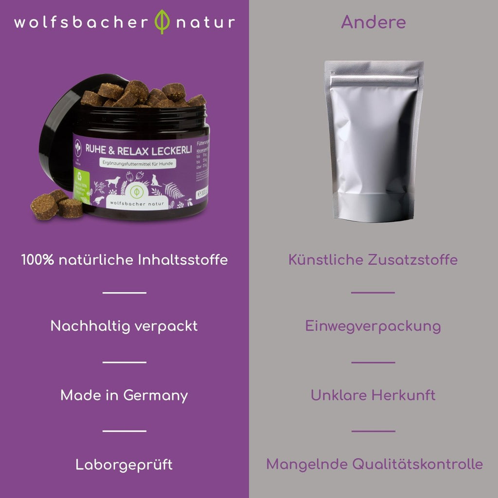 4er Sparset Ruhe & Relax Leckerli für Hunde - Wolfsbacher Natur - empact brands - 