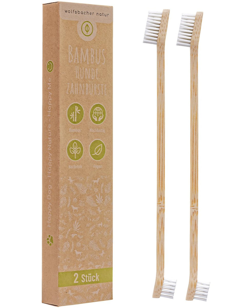Bambus Zahnbürste - Wolfsbacher Natur - empact brands - 2 Stück