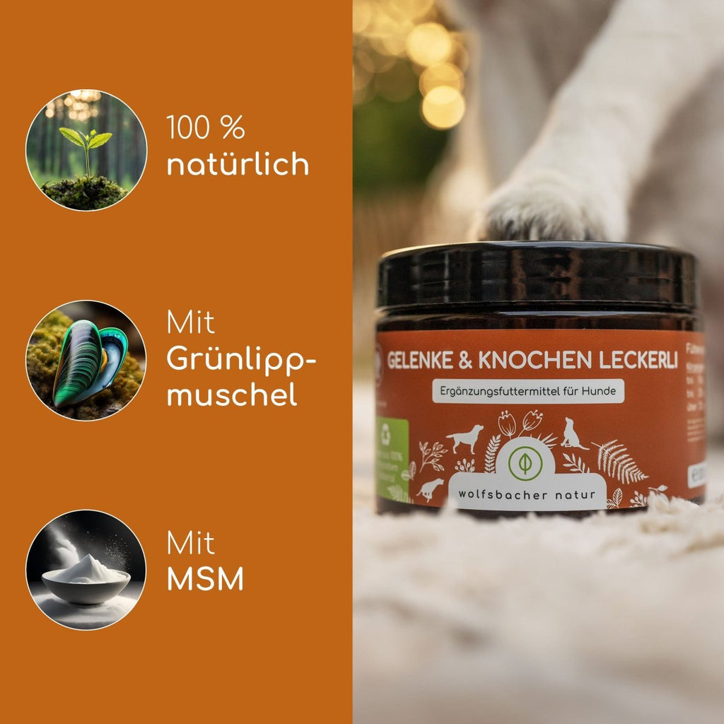 Gelenke & Knochen Snacks für Hunde - Wolfsbacher Natur - empact brands - 