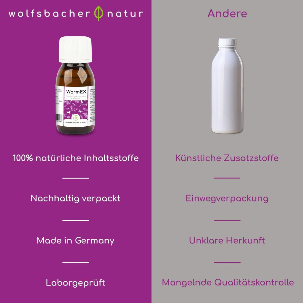 WormEX - Wurmmittel für Hunde - Wolfsbacher Natur - empact brands - 